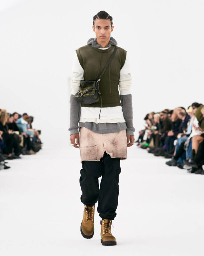 Givenchy MFW23 look, featured in Givenchy Men’s Fall 2023 Creates A New Dress Culture