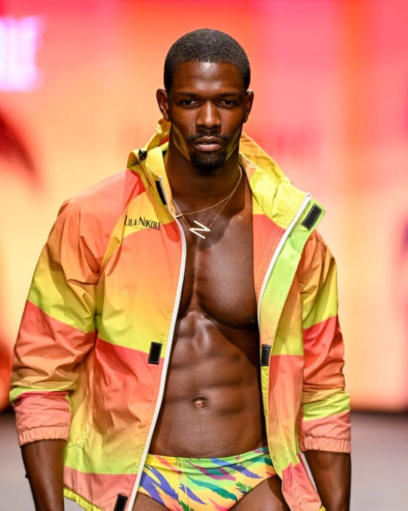 Miami’s finest swimwear line from Lila Nikole featured radiant sultry bright colors in this newest men’s & women’s swimwear