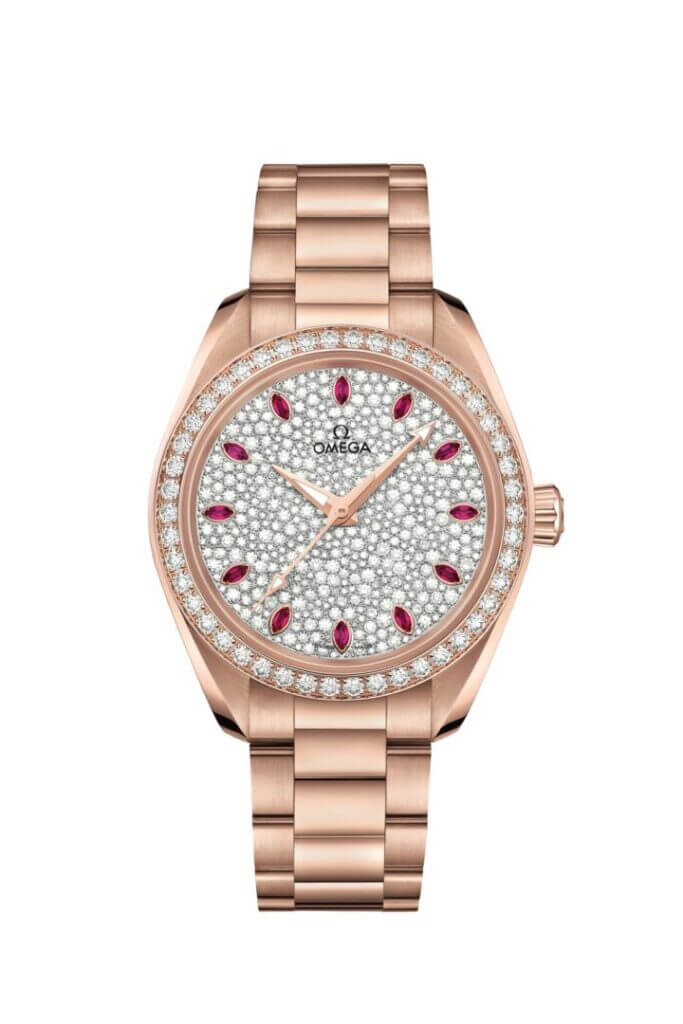Omega Seamaster Aqua Terra Sedna Gold diamond watch