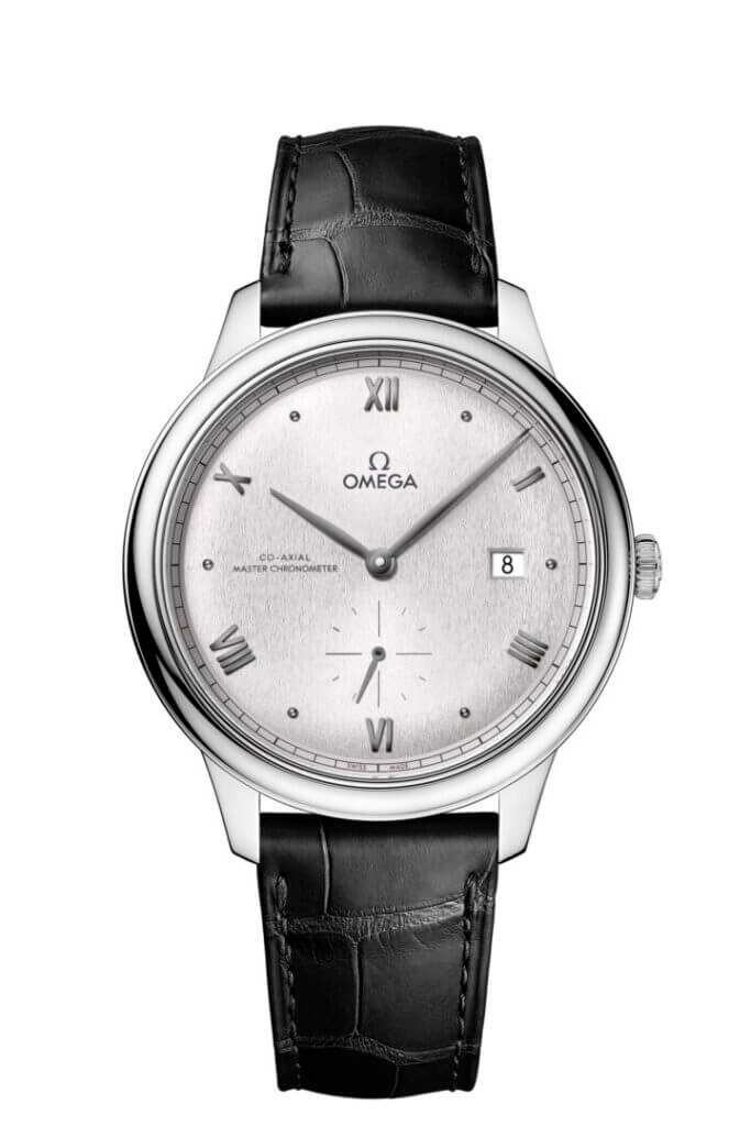 Omega De Ville Tresor watch with a silver dial