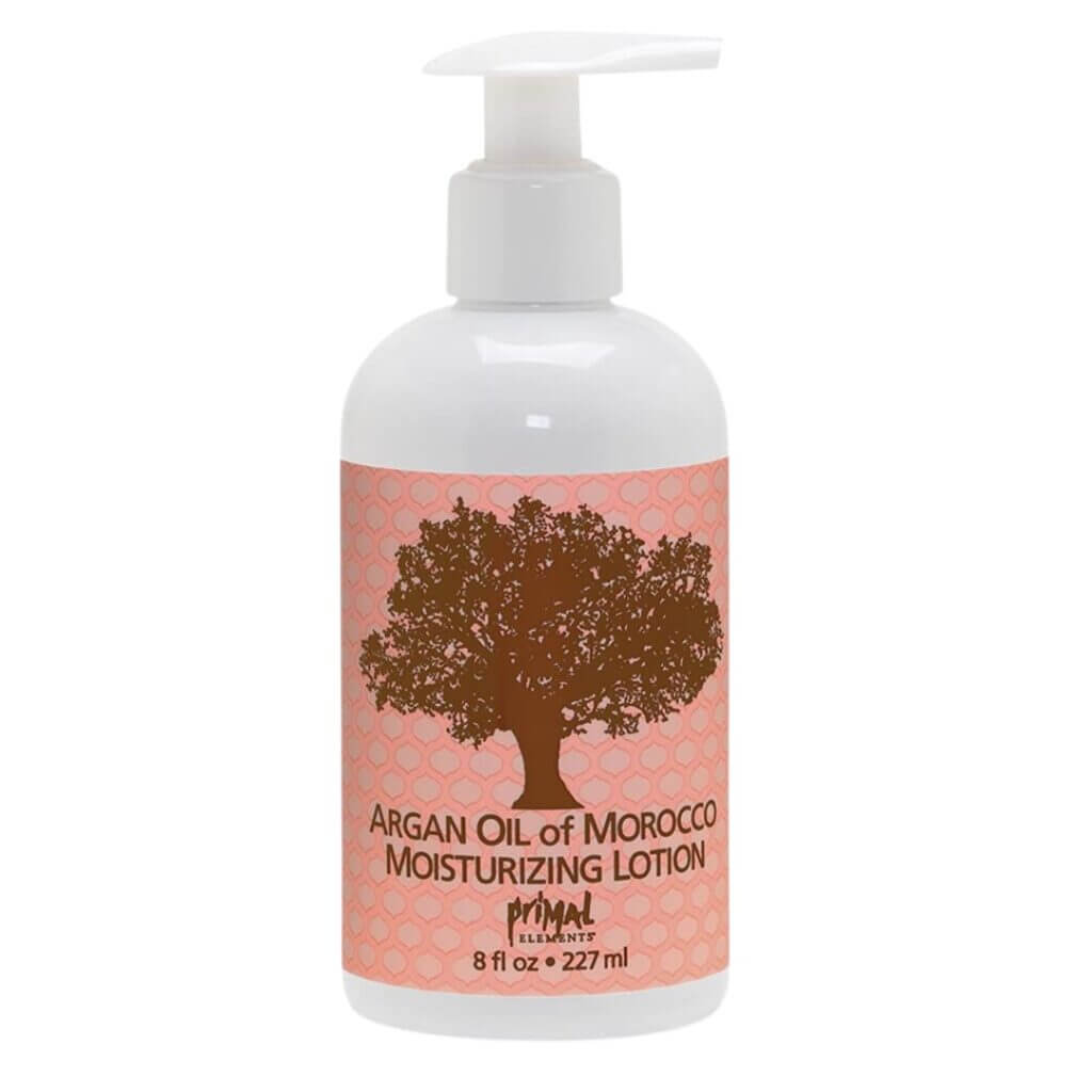 Argan oil lotion pump bottle