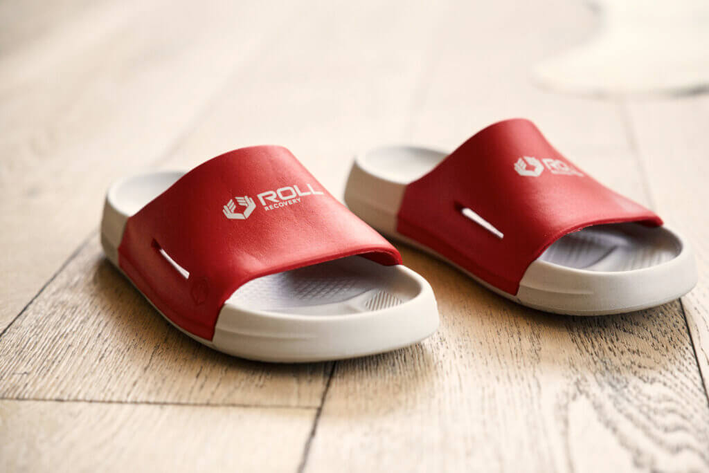 Relief for tired feet. ROLL Recovery