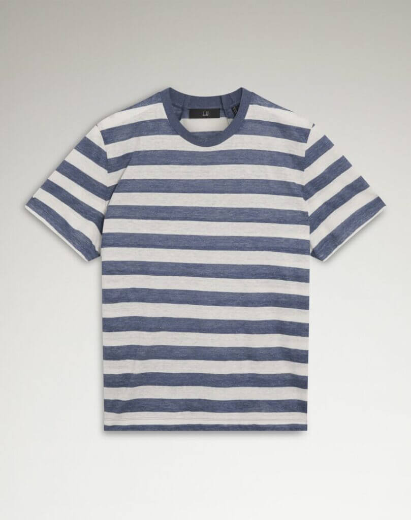 Effortless Elegance: The Dunhill Striped Tee, Your Summer 2025 Essential