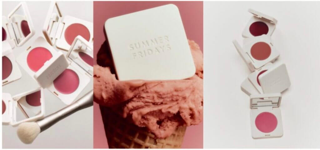 AVAILABLE NOW: Summer Fridays Blush Butter Balm a creamy blush with skincare benefits Available on SummerFridays.com & Sephora.com